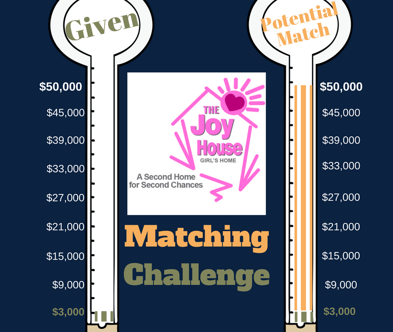 “Second Home for Second Chances” Matching Gift Challenge Update