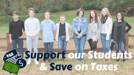 Support our Students and Save on Taxes!